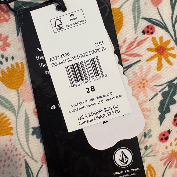 Volcom Gray Casual Shorts - Picture 1 of 4